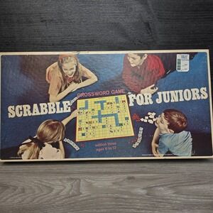 Vintage 1968 Scrabble for Juniors Board Game Selchow & Righter Co Edition 3